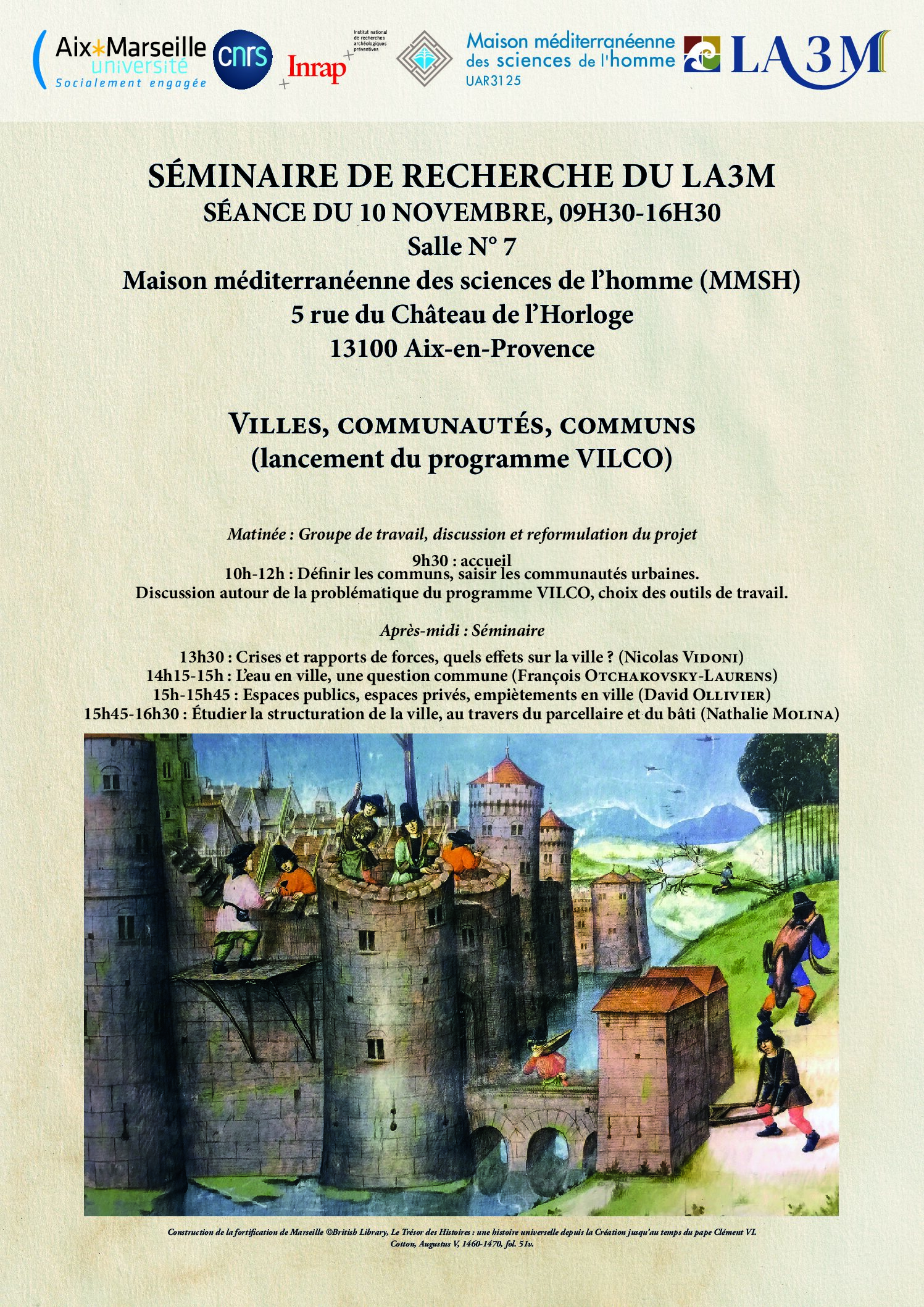 Lancement du programme de recherches VILCO