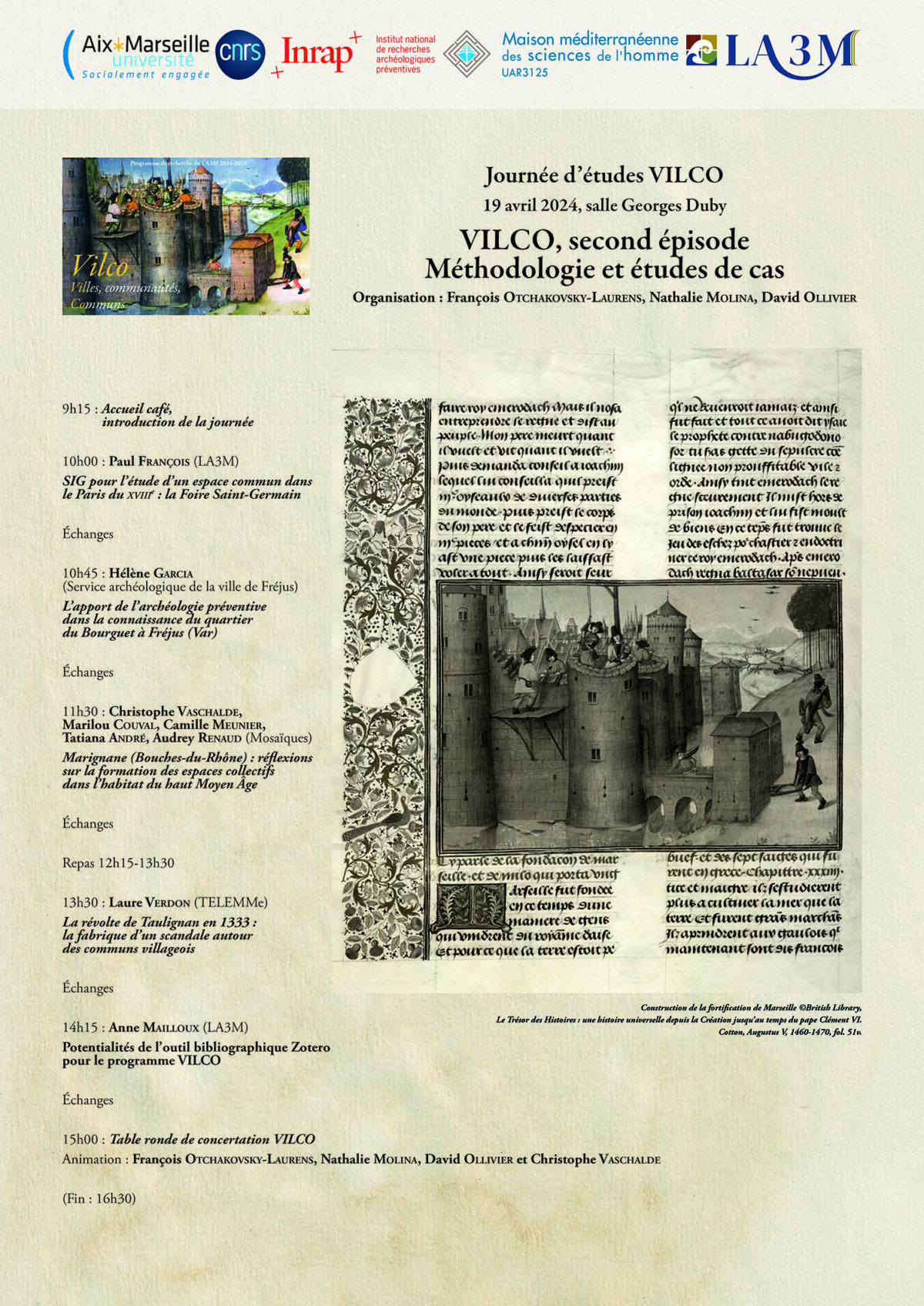 Journée d’études VILCO, second épisode – Méthodologie et études de cas