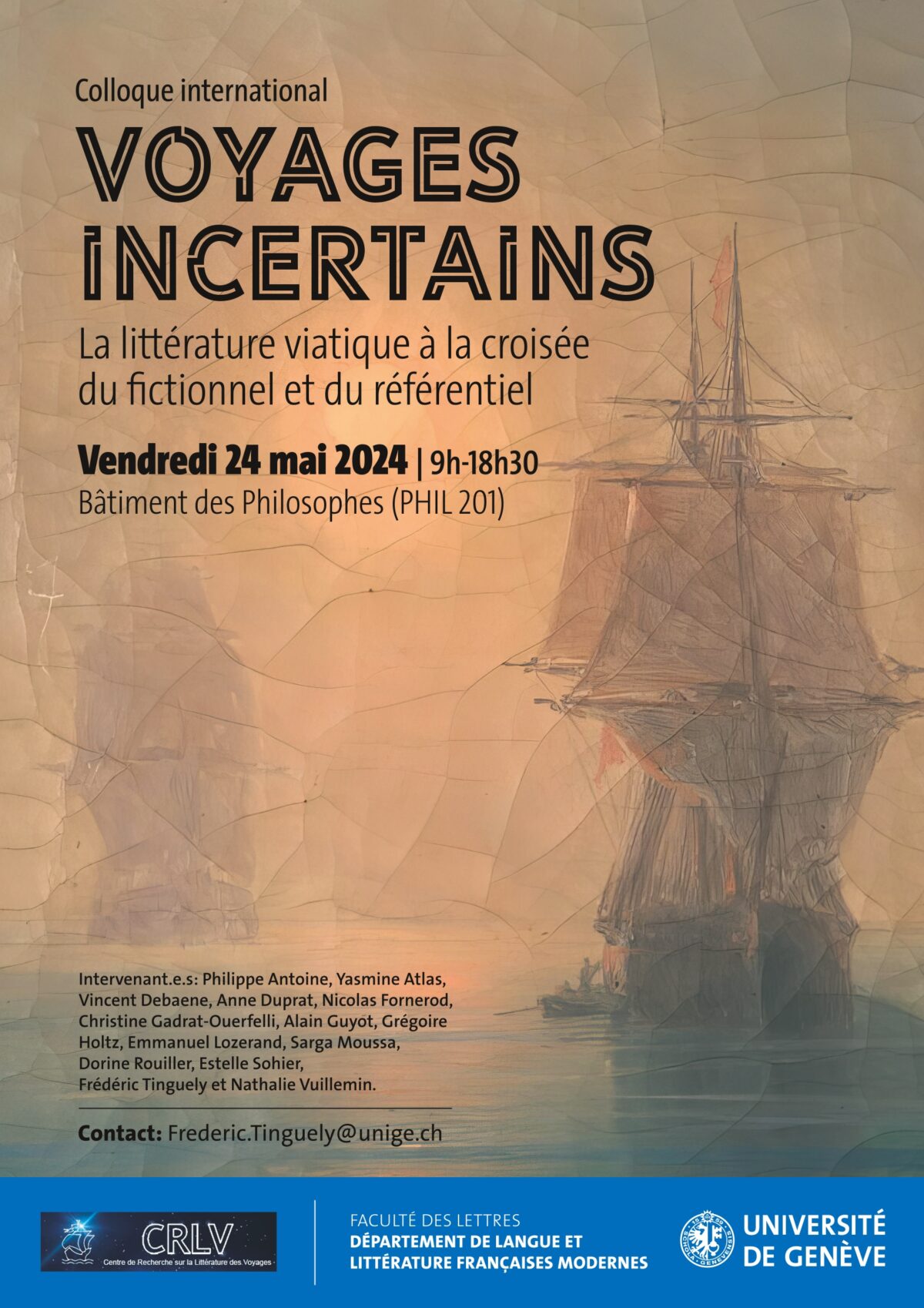 Le LA3M au colloque international “Voyages incertains”